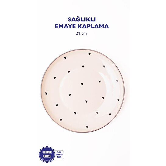 Emaylab Black Cupid Emaye Sunum Tabağı