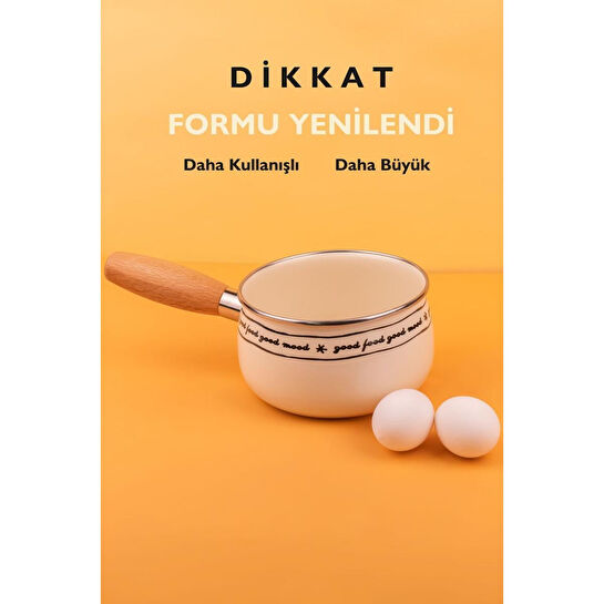 Emaylab Mood Emaye Sos/sütlük/yumurta Tavası 1,3 Litre - 16 Cm (indüksiyon Dahil Tüm Ocaklara Uygun)