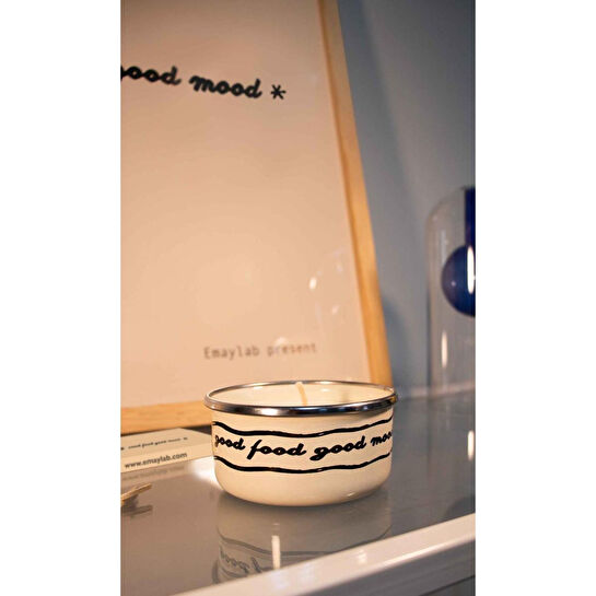 Emaylab Lemon Haze - Emaye Kapta Soy Wax Mum (limonlu Kek Kokulu - 150 Ml)