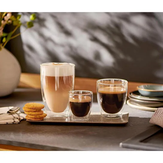 Tchibo Çift Cidarlı Cafe Crema Bardağı, 2'li