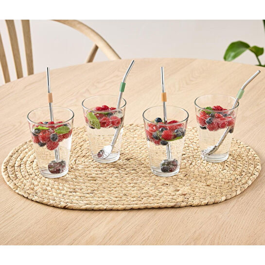 Tchibo İçecek Kaşığı, Pipet Olarak Kullanılabilir, 4 Adet