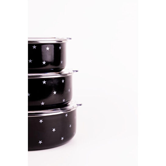 Emaylab Star Emaye Saklama Kabı (ocaklarda Kullanilabilir)