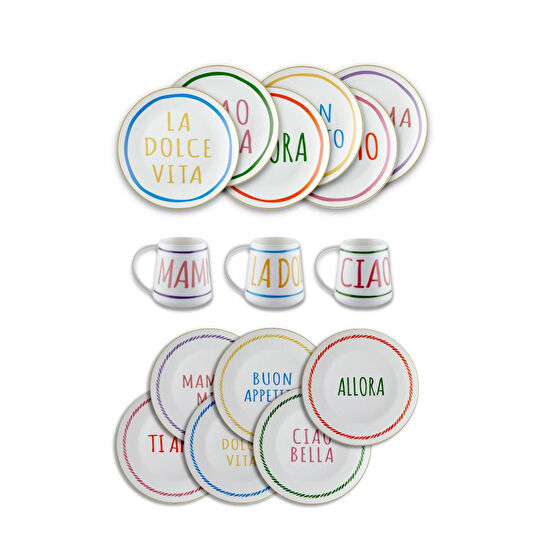 The Mia Ti Amo Keyif Seti 18 Parça 6 Kişilik