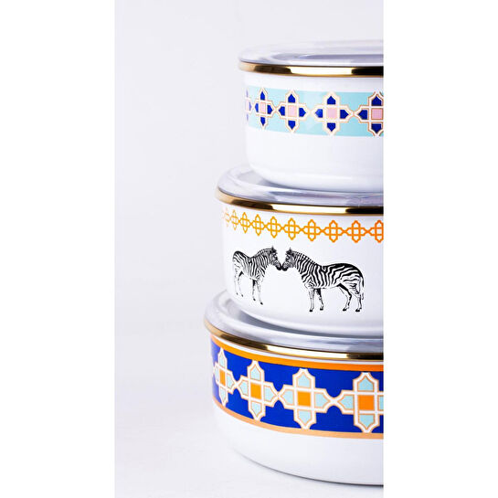 Emaylab Jaolu Emaye Saklama Kabı Seti (ocaklarda Kullanilabi̇li̇r)