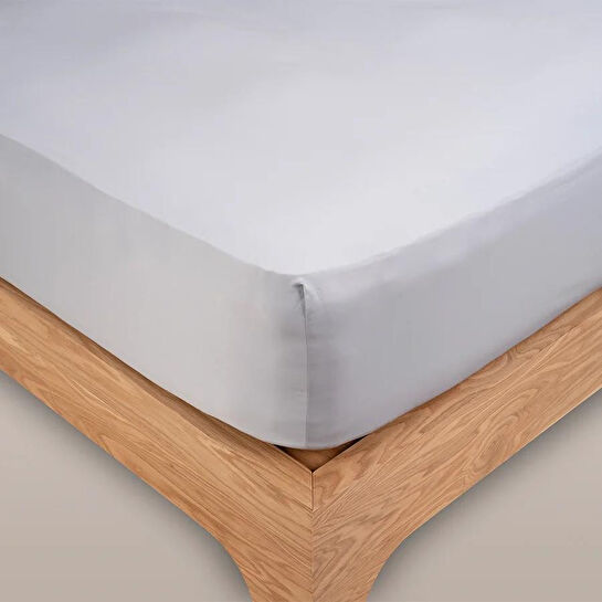 Penelope %100 Pamuk Saten Lastikli Çarşaf Seti 200x200 Cm Mavi - Lia Serisi