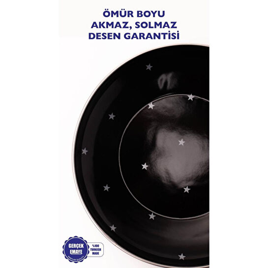 Emaylab Star Emaye Pasta/sunum Tabağı 21cm