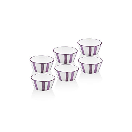 The Mia Joy Sosluk Çerezlik 6lı Set Mor 10 Cm