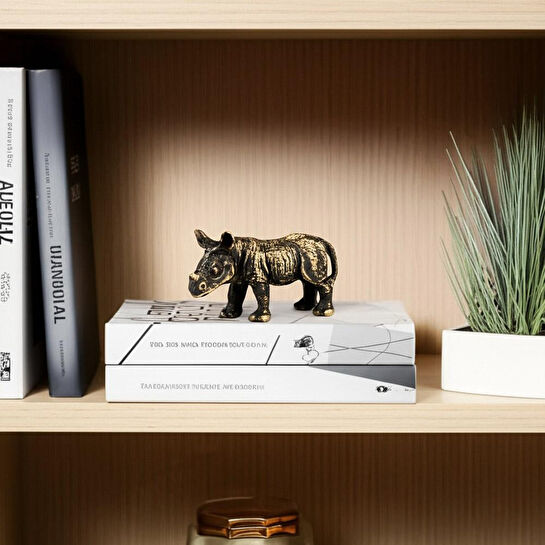 Coho Objet Coho Brazen Dekoratif Pirinç Döküm Dekoratif Su Aygırı Heykeli