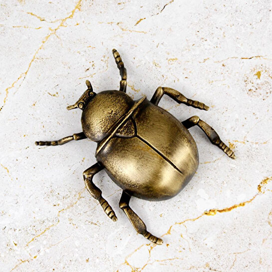 Coho Objet Coho Brazen Pirinç Döküm Dekoratif Tılsım Böceği Heykeli