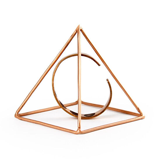 Coho Objet Coho Tılsım Bakır Enerji Temizleme Piramidi & Dua Bileklik