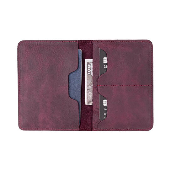 Bloominbag Viaggio Voyager Orchid Chic Deri Pasaport Ve Kart Kılıfı