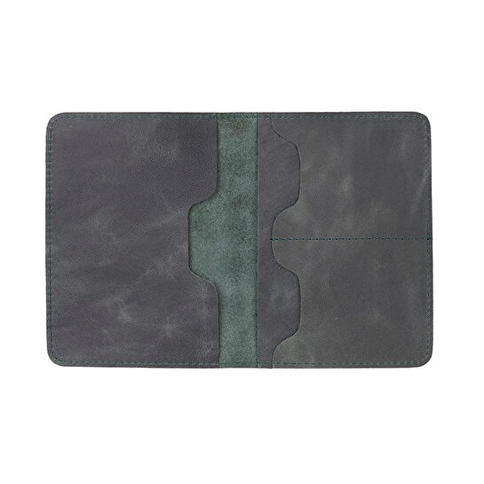 Bloominbag Viaggio Voyager Hunter Green Chic Deri Pasaport Ve Kart Kılıfı