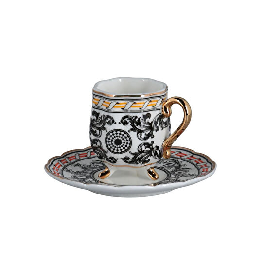 Lucky Art Margery Bone 6li Kahve Fincan Seti