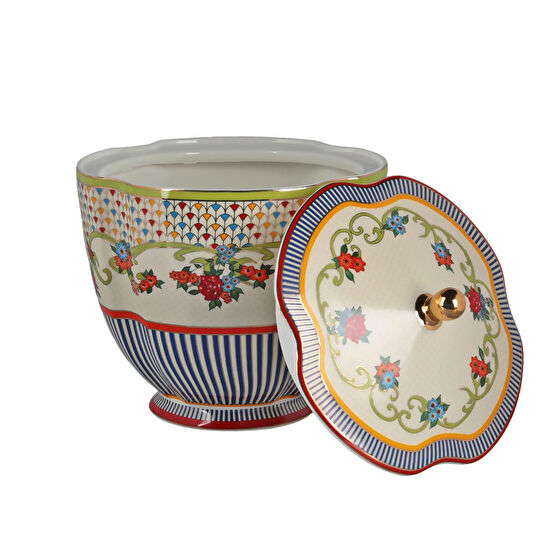 Lucky Art Fiora Bone Kavanoz 17cm