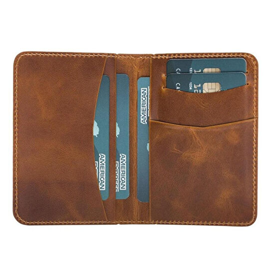 Bloominbag Bloomledger Amber Moccasin Hakiki Deri Bifold Cüzdan