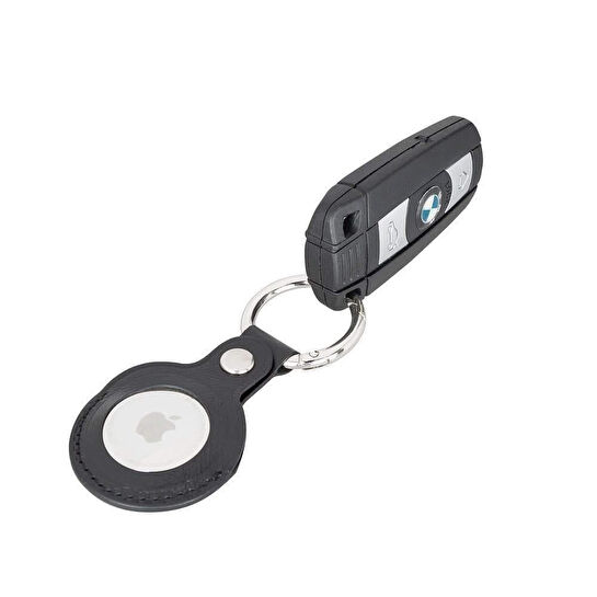 Bloominbag Bloompaw Noir Hakiki Deri Airtag Kılıfı