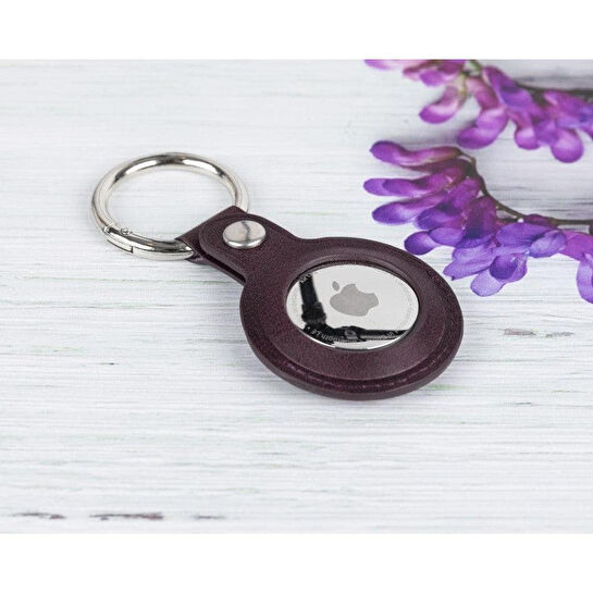 Bloominbag Bloompaw Crimson Flame Hakiki Deri Airtag Kılıfı