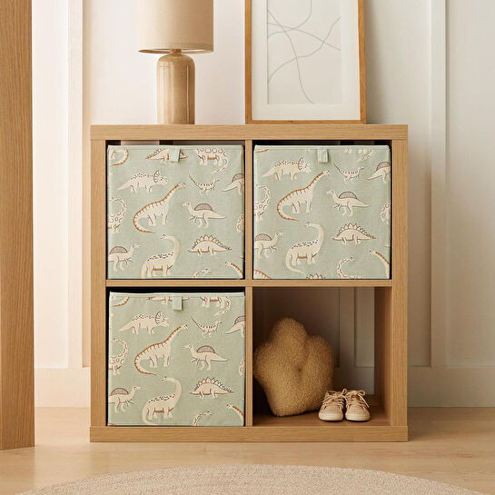 Ocean Home Textile 3'lü Çocuk Odası Dinozor Kutu Set 33 X 30 X 33 Cm