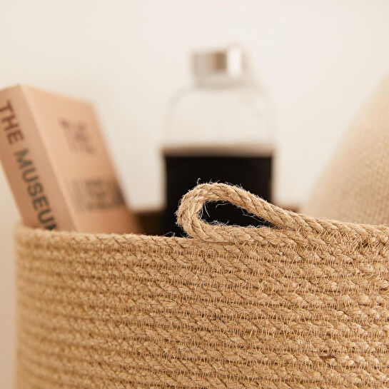 Ocean Home Textile Jüt Halat Sepet 35 X 15 Cm