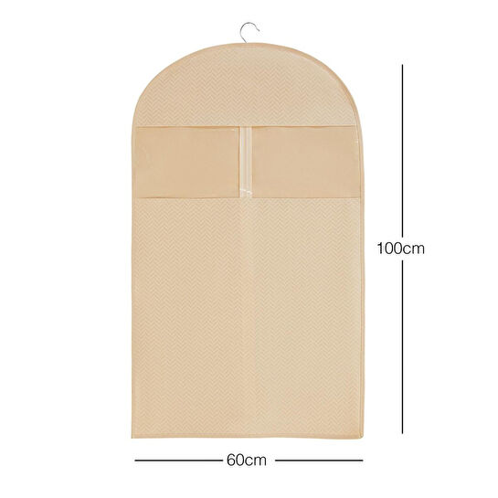 Ocean Home Textile Bej Balıksırtı Elbise Kılıfı 60 X 100 Cm