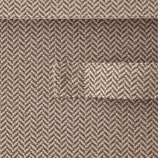 Ocean Home Textile Bej Renk Dokulu Kumaş Kapaklı Kutu 30 X 30 X 30 Cm