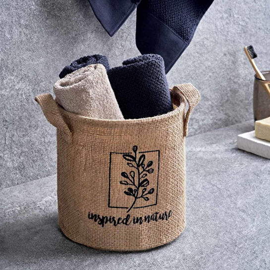 Ocean Home Textile Inspred In Nature Jüt Sepet 20 X 20 Cm