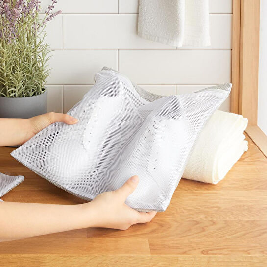 Ocean Home Textile 3'lü Gri Renk Ayakkabı Yıkama Filesi Set