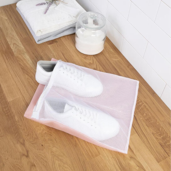 Ocean Home Textile 3'lü Pembe Renk Ayakkabı Yıkama Filesi Set