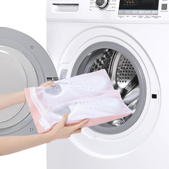 Ocean Home Textile 3'lü Pembe Renk Ayakkabı Yıkama Filesi Set