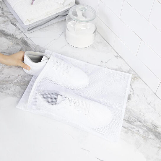 Ocean Home Textile Beyaz Renk Ayakkabı Yıkama Filesi 35 X 40 Cm