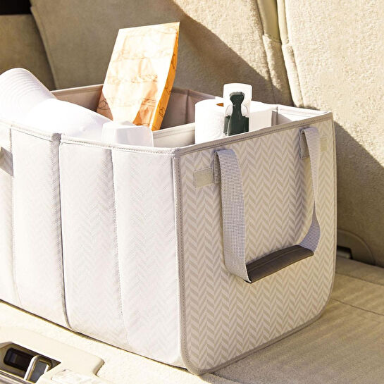 Ocean Home Textile Araç İçi Gri Balıksırtı Bagaj Düzenleyici 31 X 36 X 27 Cm