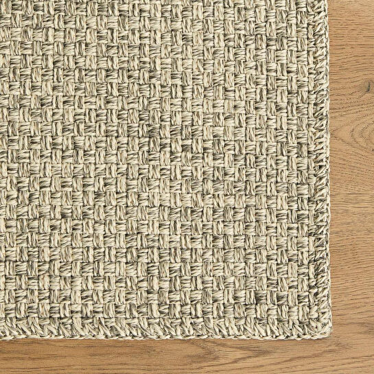 Ocean Home Textile Yıkanabilir Jüt Görünümlü Gri Renk Hasır Desenli Halı Kilim 160 X 230 Cm