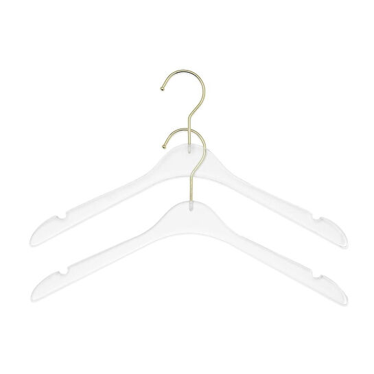 Ocean Home Textile 2'li Şeffaf Akrilik Giysi Askısı 21.5 X 38.5 X 1 Cm