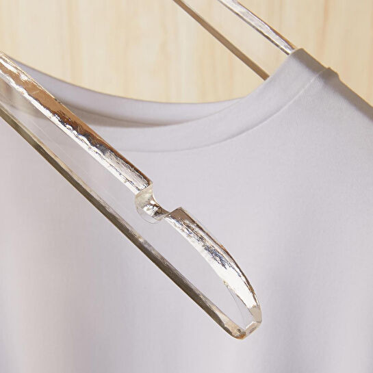 Ocean Home Textile 2'li Şeffaf Akrilik Giysi Askısı 21.5 X 38.5 X 1 Cm