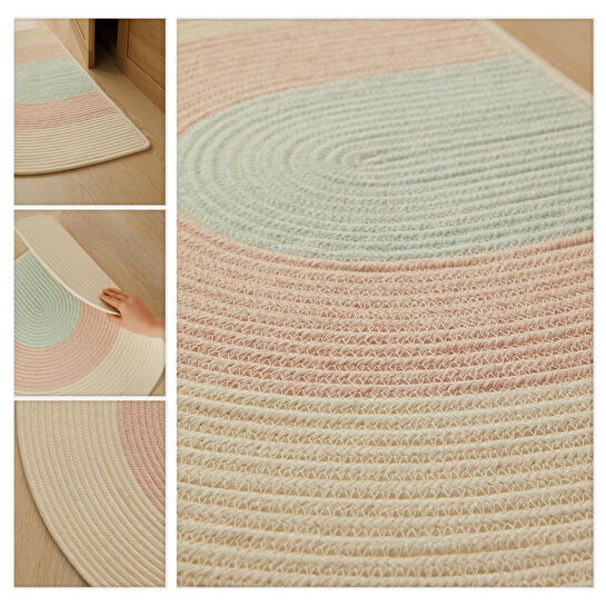 Ocean Home Textile Çocuk Odası Yıkanabilir Pamuklu Paspas 71 X 50 Cm