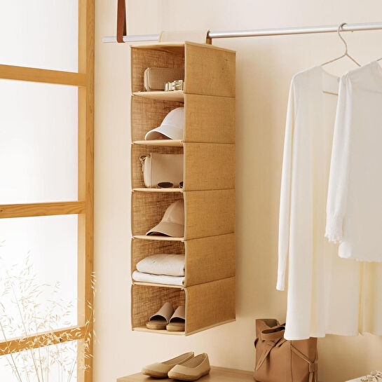 Ocean Home Textile 6 Katlı Jüt Dolap İçi Düzenleyici 21 X 30 X 95 Cm