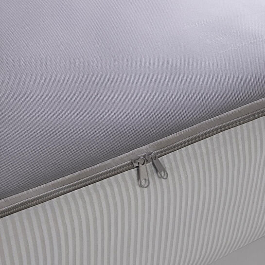 Ocean Home Textile Büyük Boy Gri Çizgili Stuff & Things Baza Altı Hurç 62 X 46 X 22 Cm