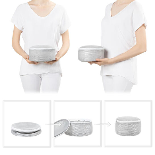 Ocean Home Textile Gri Renk İç Çamaşırı Yıkama Filesi 20 X 10 Cm