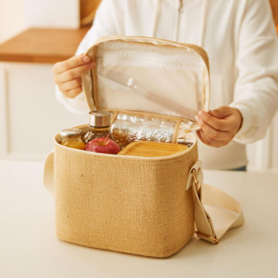 Ocean Home Textile Orta Boy Jüt Soğuk Tutan Çanta 23 X 16 X 23 Cm