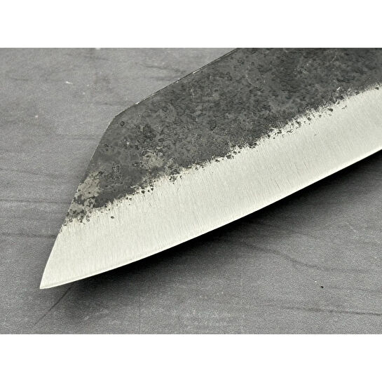 Hatsukokoro Bunka Şef Bıçağı - Aogami #2 - Kurouchi 165mm - Abanoz Sap