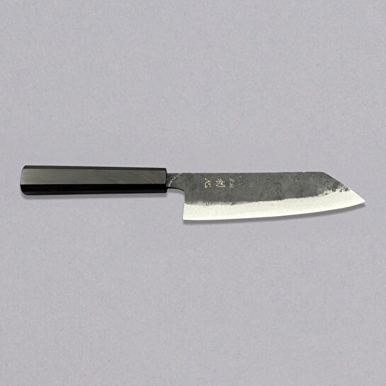 Hatsukokoro Bunka Şef Bıçağı - Aogami #2 - Kurouchi 165mm - Abanoz Sap