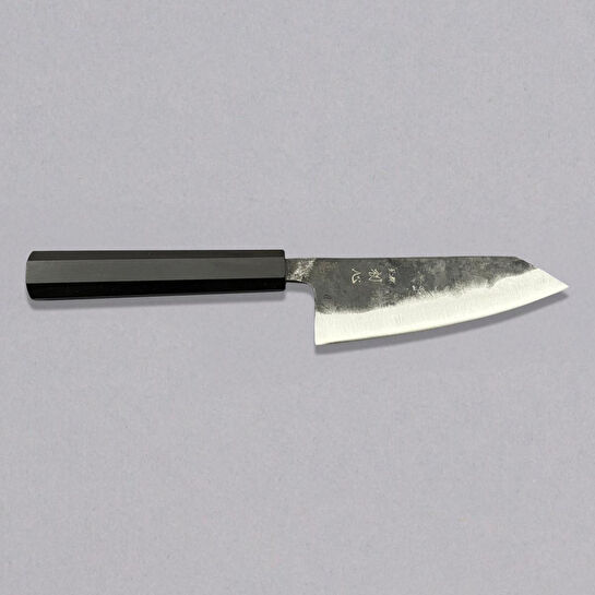 Hatsukokoro Ko Bunka Şef Bıçağı - Aogami #2 - Kurouchi 120mm - Abanoz Sap