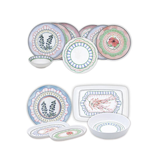 The Mia Spring 6 Kişilik Yemek Takımı 31 Parça Set 2