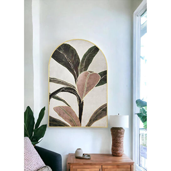 The Mia Botanic Leaf Tablo 60x90 Cm