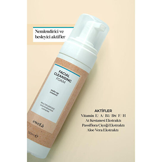 eweLa Yüz Temizleme Köpüğü - 50 Ml - Seyahat Boyu
