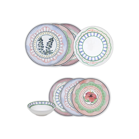 The Mia Spring 6 Kişilik Yemek Takımı 24 Parça Set 2