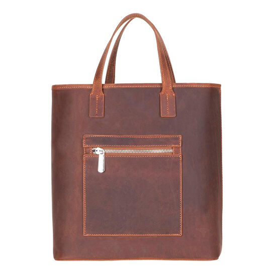 Bloominbag Bloomtote Valetto Terracotta Hakiki Deri Omuz Çantası / Tote Bag