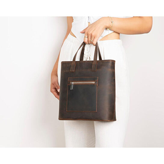 Bloominbag Bloomtote Valetto Sienna Hakiki Deri Omuz Çantası / Tote Bag