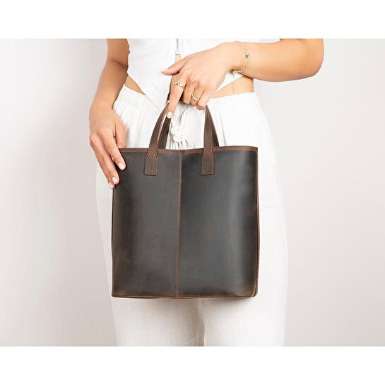 Bloominbag Bloomtote Valetto Sienna Hakiki Deri Omuz Çantası / Tote Bag