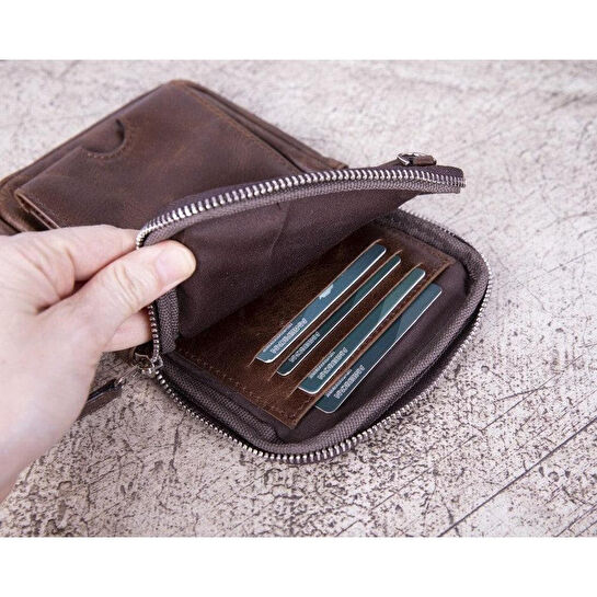 Bloominbag Bloomnino Mahogany Brown Hakiki Deri Crossbody Çanta